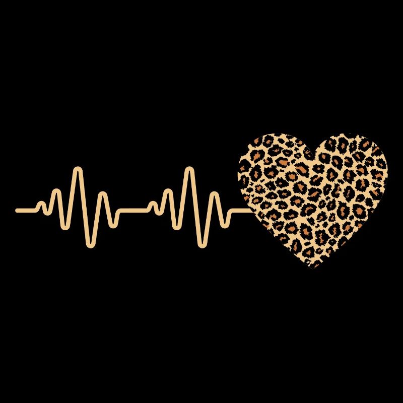 Herz Leopard Herz Herzschlag Geschenkidee