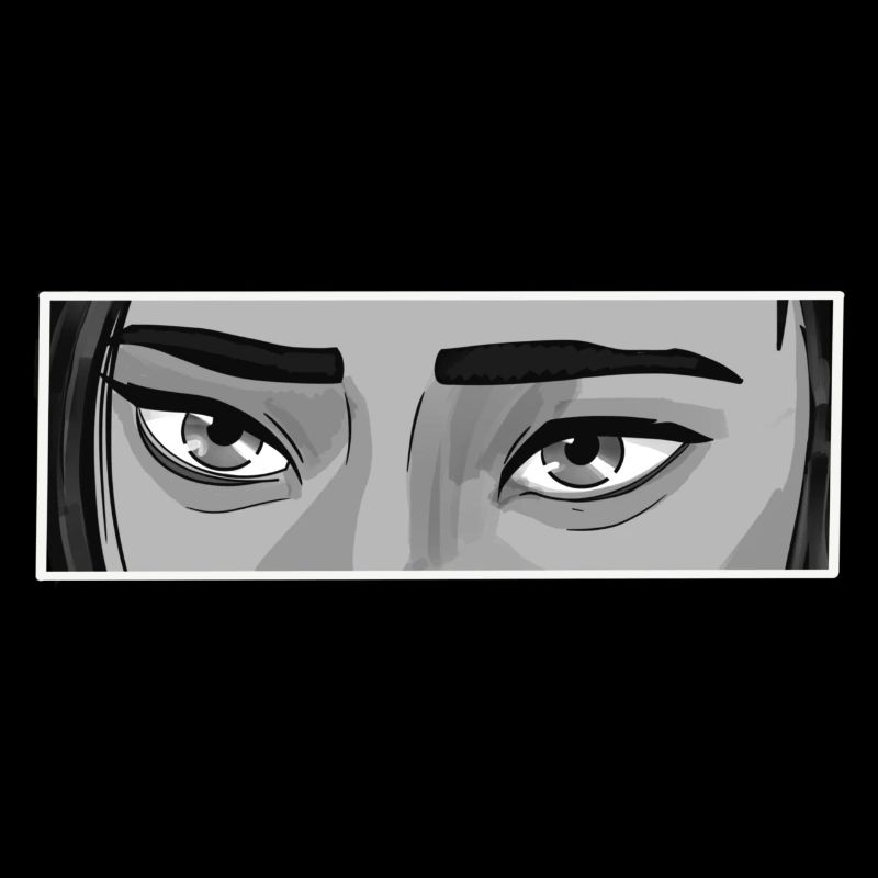 Cait Eyes BW