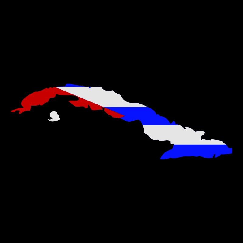 Cuba Shape Flag