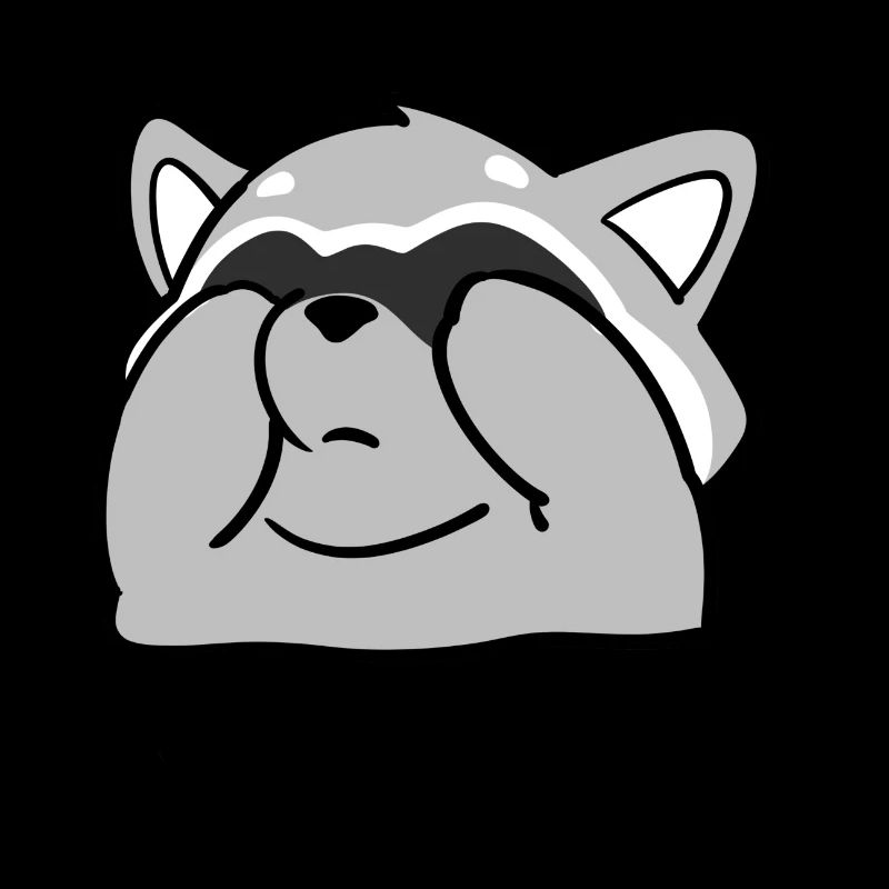 Waschbär Design “CAN´T SEE ME"