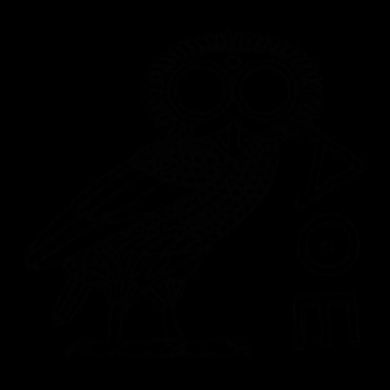 Eule der Athene [Black Outline + Ethnicon]