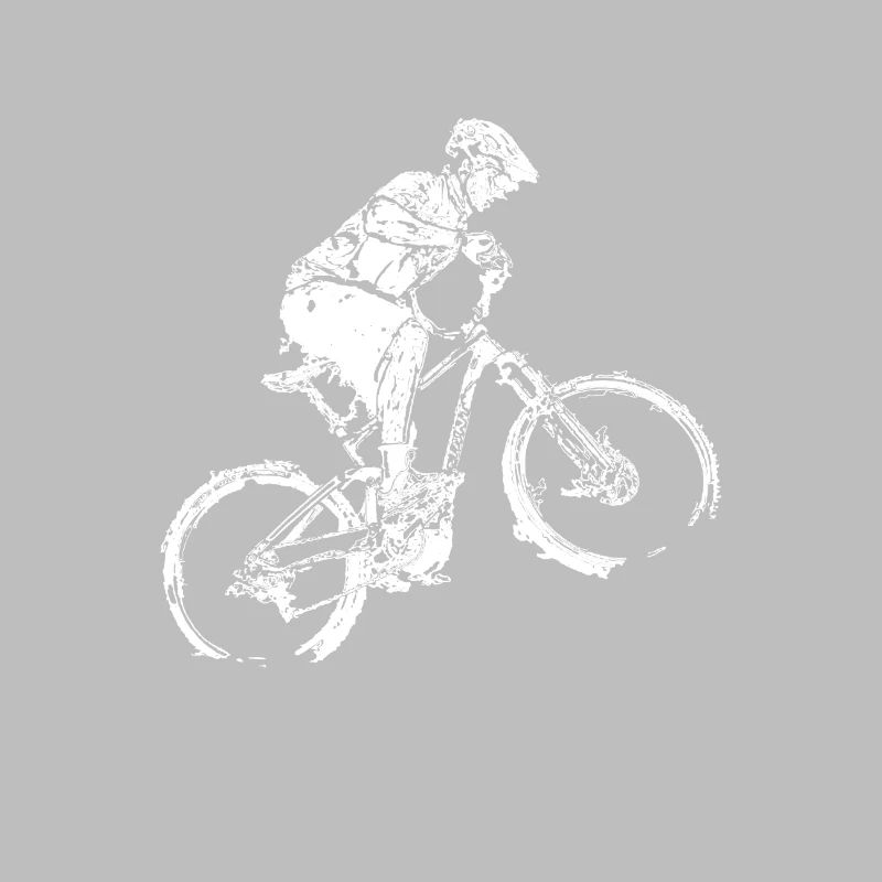 ss200519 BNW mountain biker white