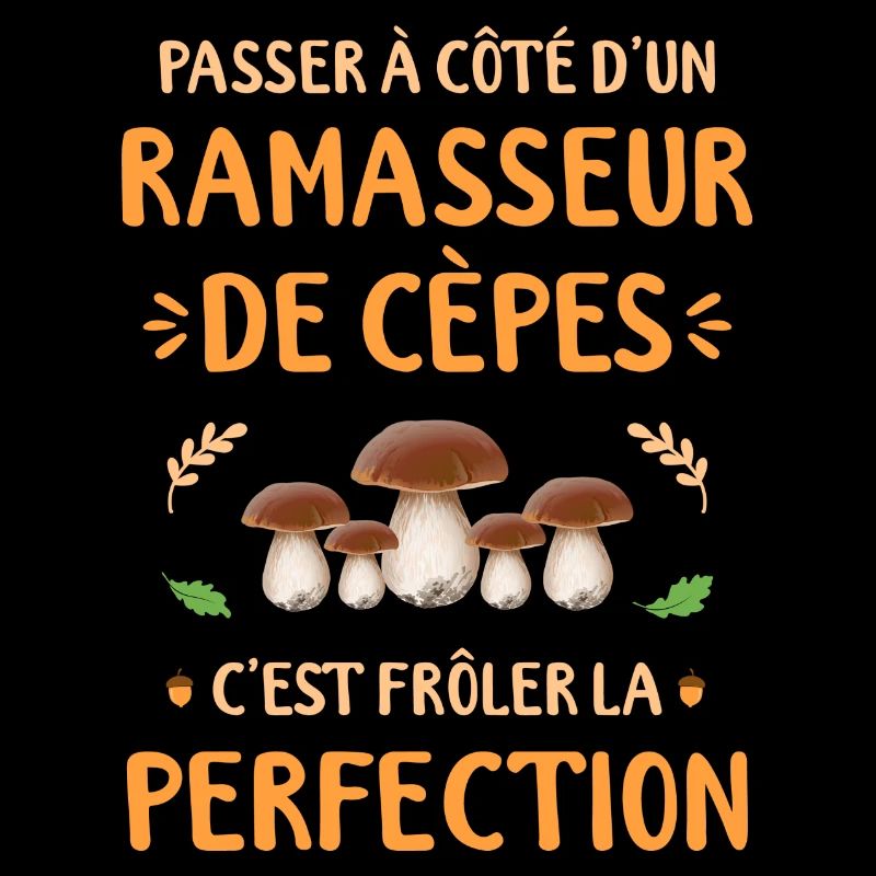Ramasseur De Cèpe Champignon Cèpes Champignons