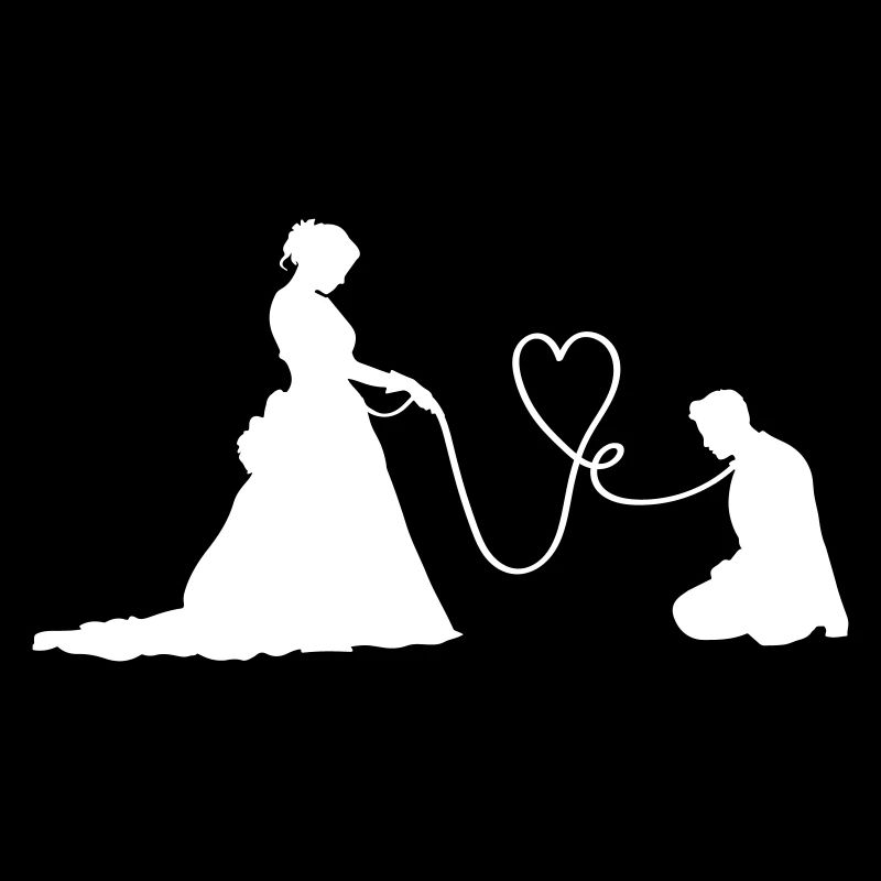Couple de mariage Jeunes mariés Drôle