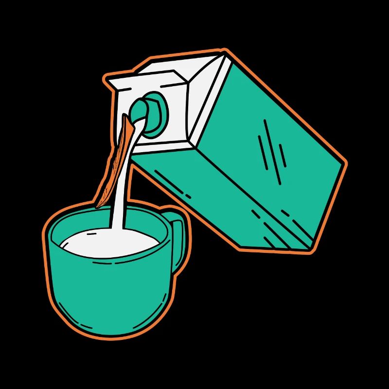 Milch Milchkaffee Milchtüte Kaffee