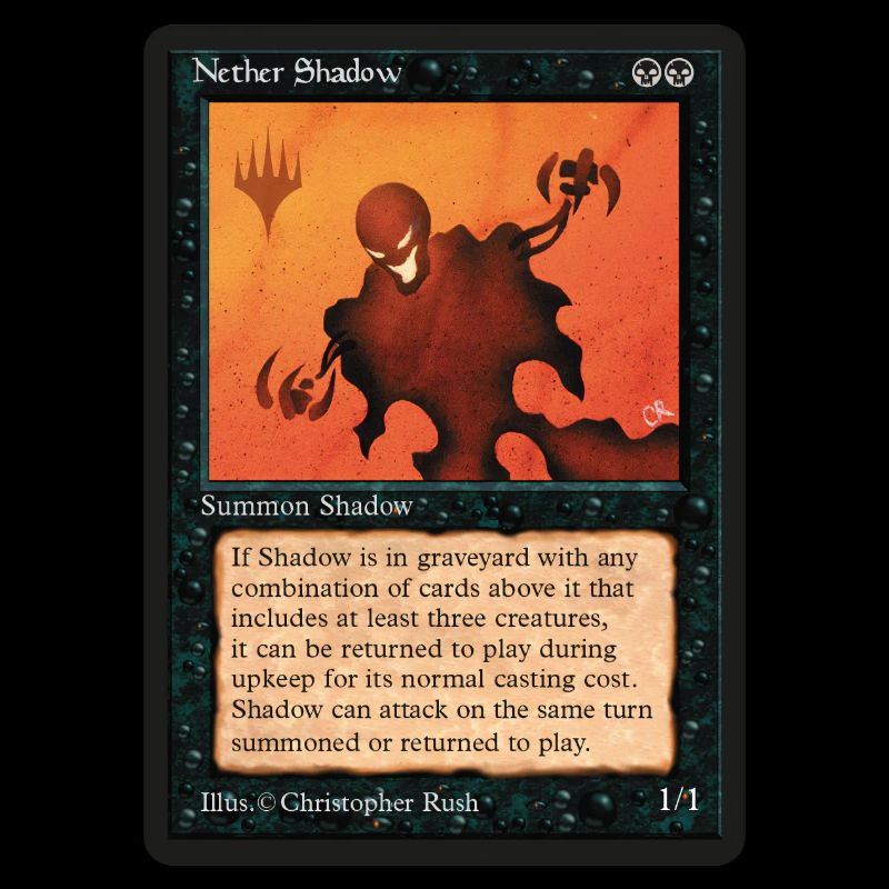 Magic: The Gathering Carte De Nether Shadow