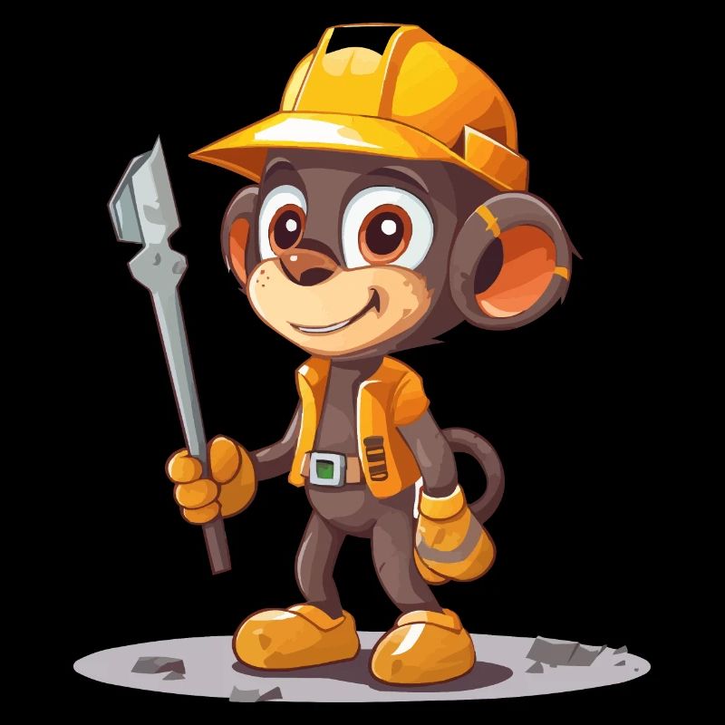 Singe de la construction