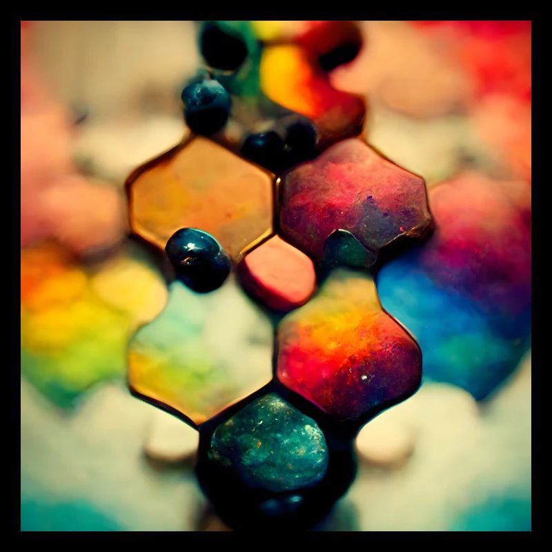 A puzzle with molecules