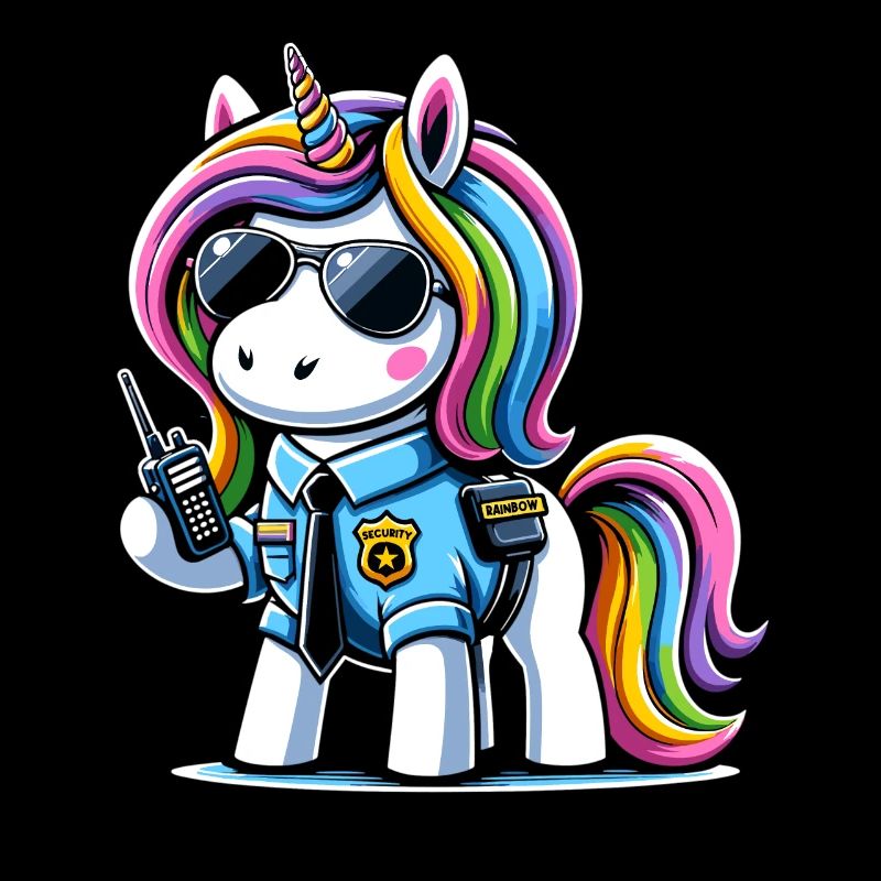 Einhorn Regenbogen Niedliches Einhorn Sicherheit