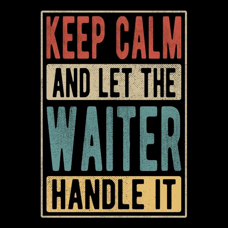 Kellner Retro Geschenk