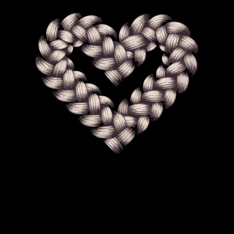 Cable Knit Heart Cable Knit Frame