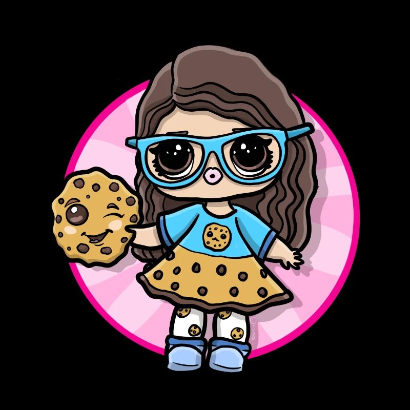 Fille avec cookie