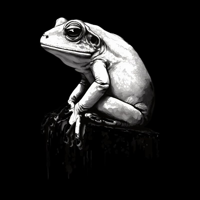 Frog Stencil Design Art