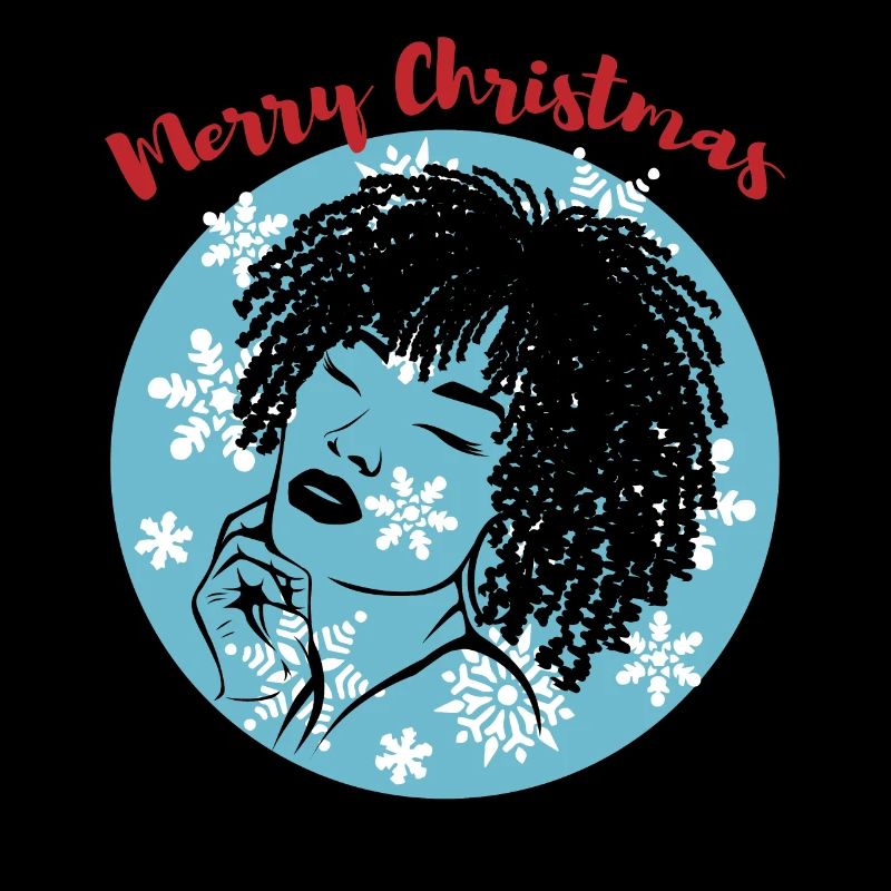 Flocons de neige Afrolook de Noël impertinent