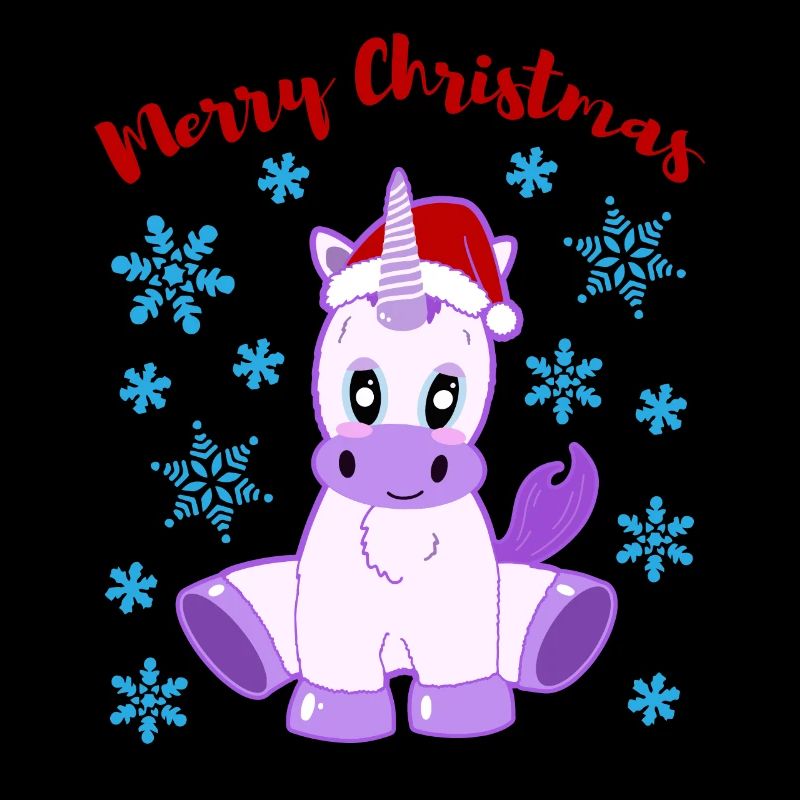 Zauberhaftes Einhornkind Merry Christmas