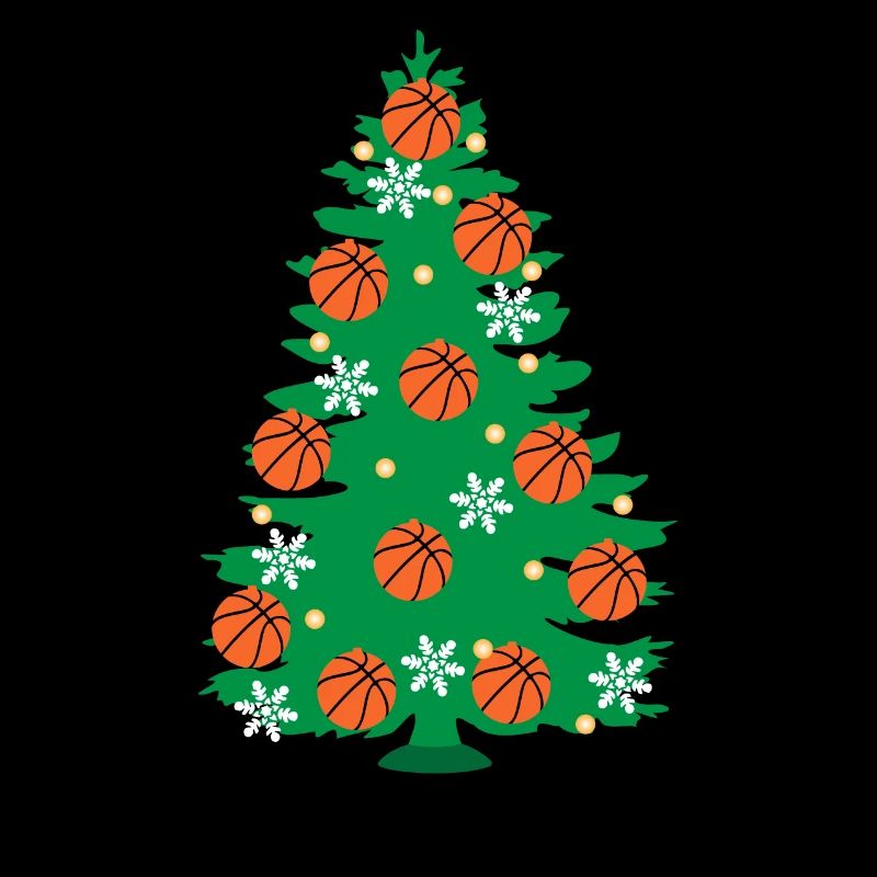 Basketball Weihnachtsbaum Korbjäger Fest