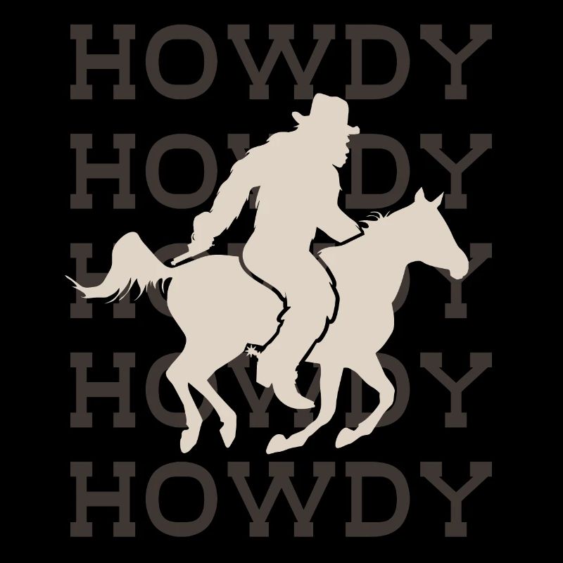 Bigfoot HOWDY Western Welcome Design