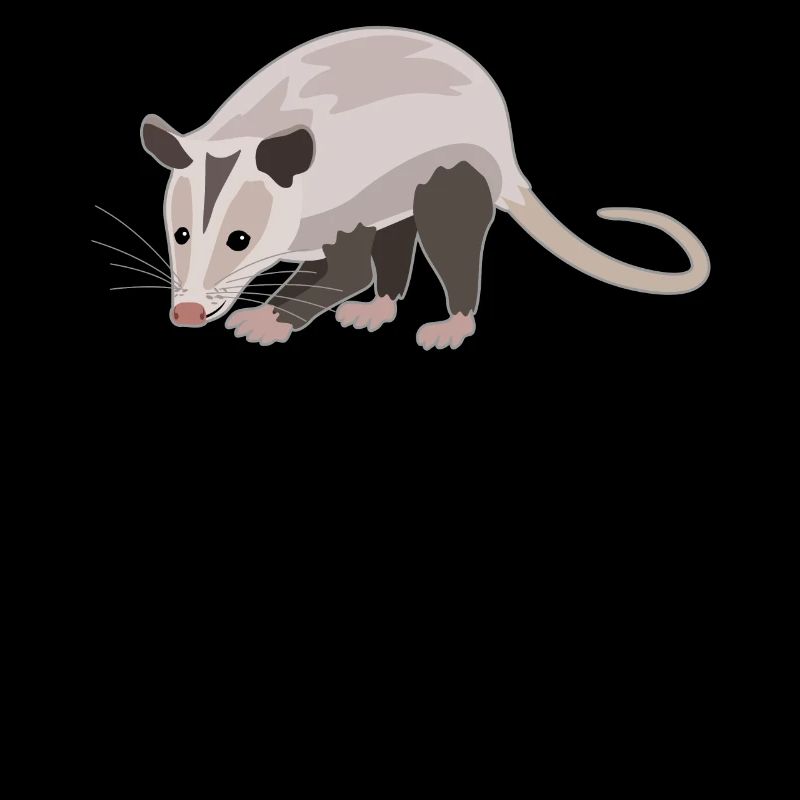 Charming possum nature lover style