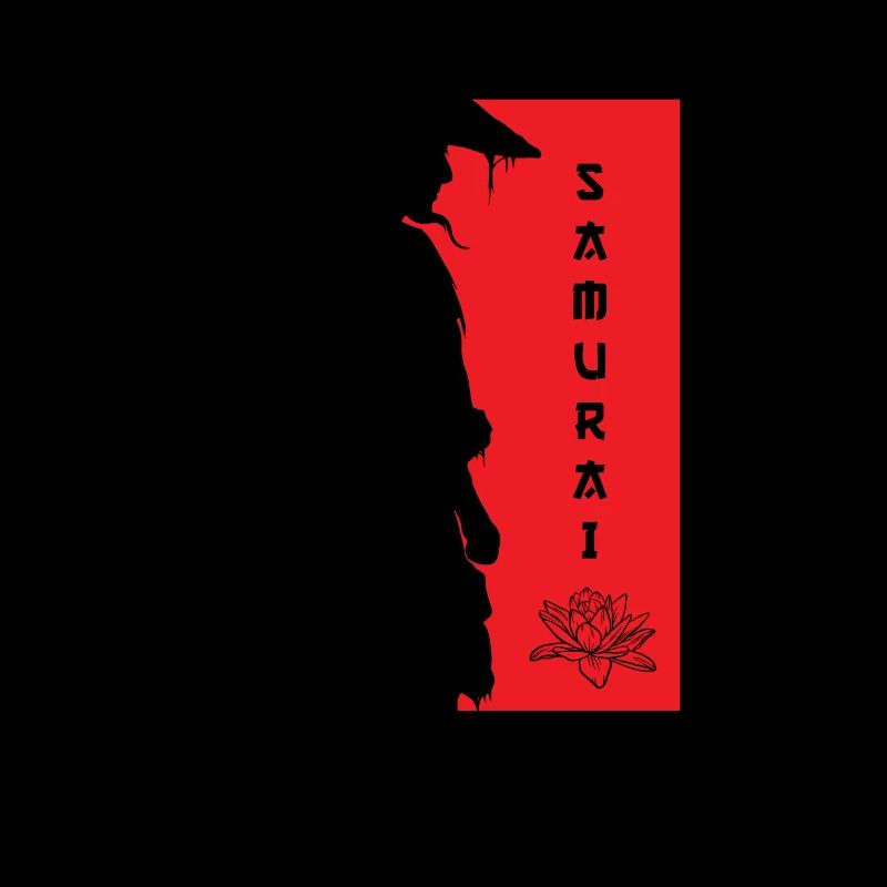 Samurai Blume Krieger Seelenfrieden Kunst