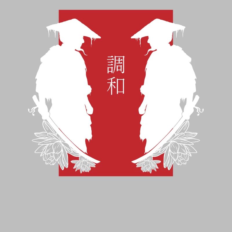 Samurai Duell Spiegelung Kampf Ästhetik