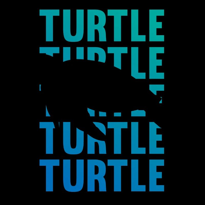 TURTLE Schattenbild Wortkunst Geschenk