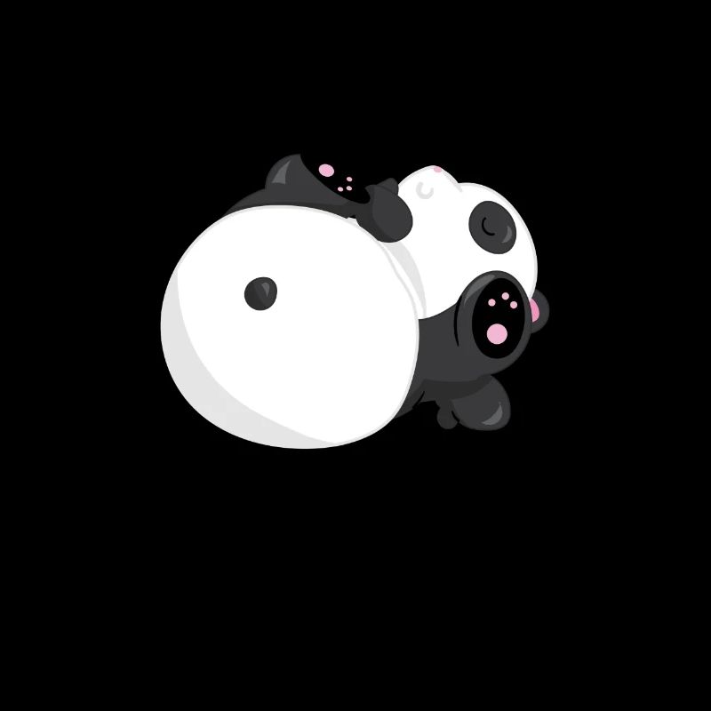 Panda Relax Faulenzer Freizeit Shirt
