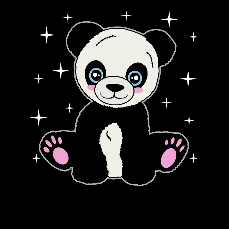 Kuschelpanda unter Sternen