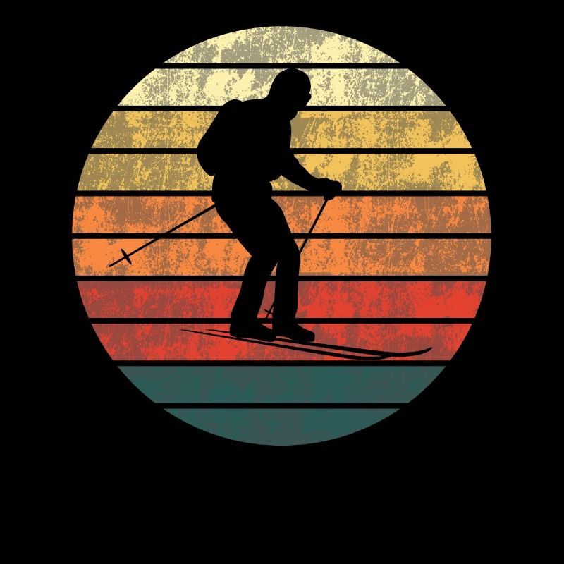 Coucher de soleil sur Ski cadeau