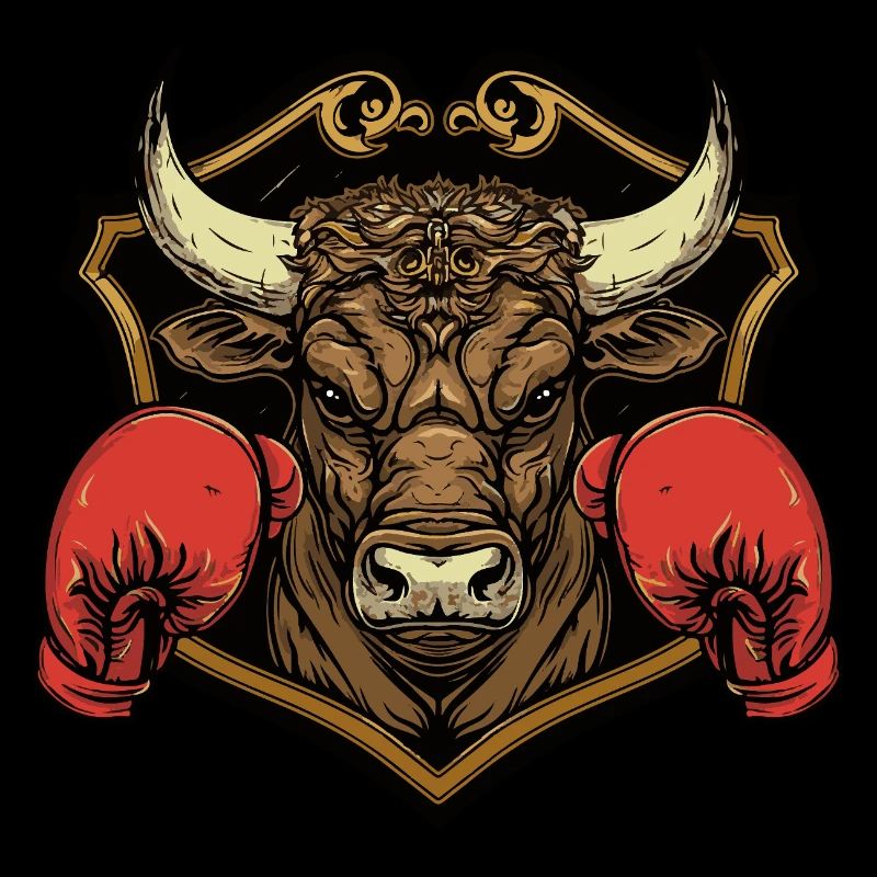Bulle Stier Boxer MMA Logo