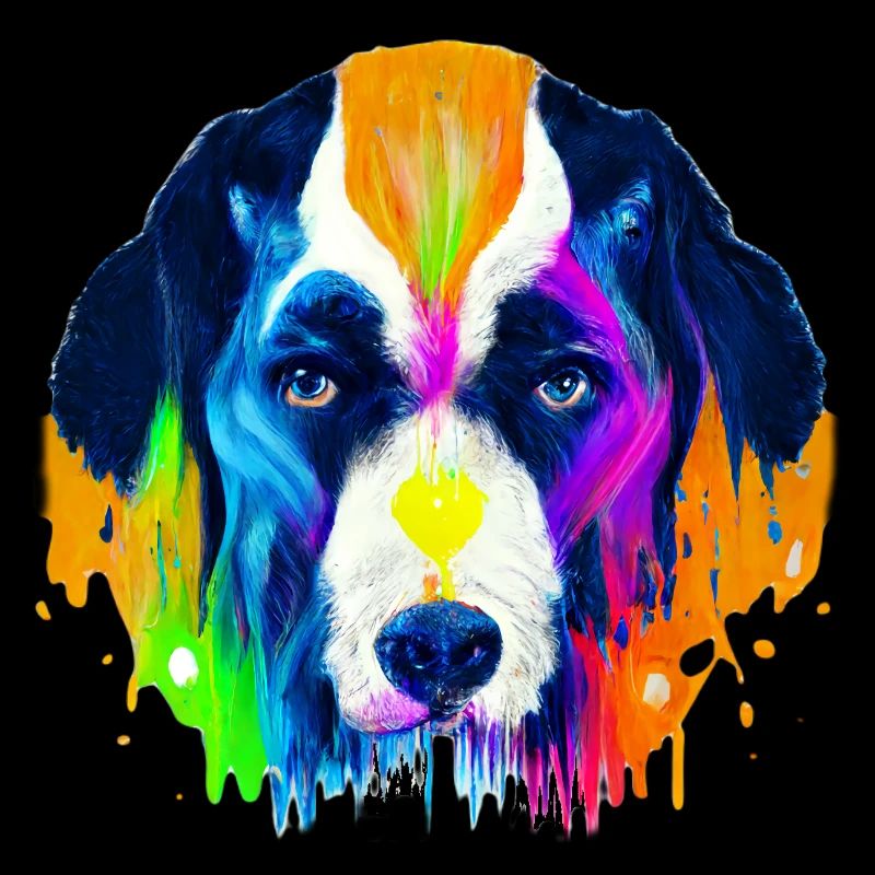 Berner Sennenhund Design in Farbe