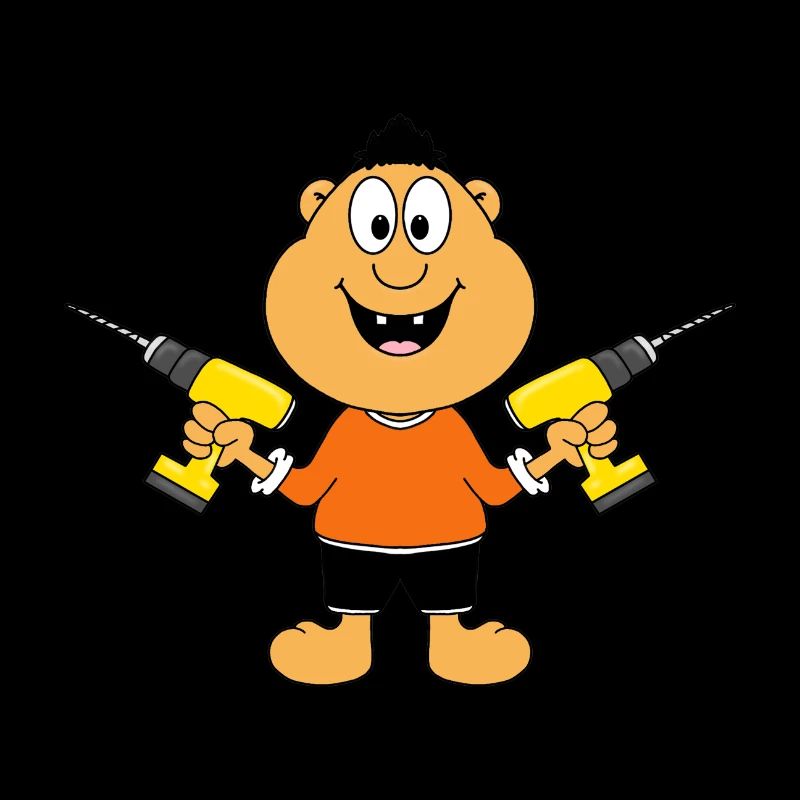 MANN - HEIMWERKER - HANDWERKER - BOHRER - FUN