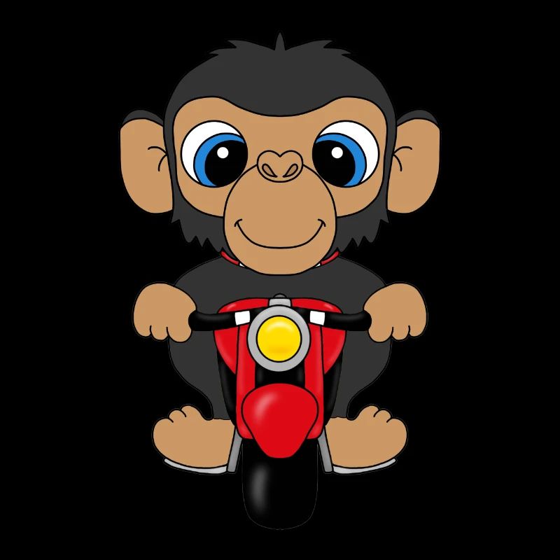 MOTORRAD - AFFE - TIER - TIERISCH