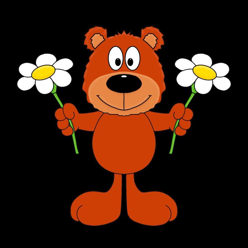 BLUMEN - TEDDY - BÄR - TEDDYBÄR - LIEBE - TIER