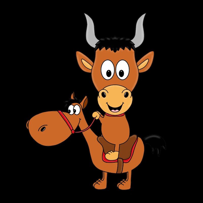 REITEN - PFERD - PONY - STIER - BULLE - KUH