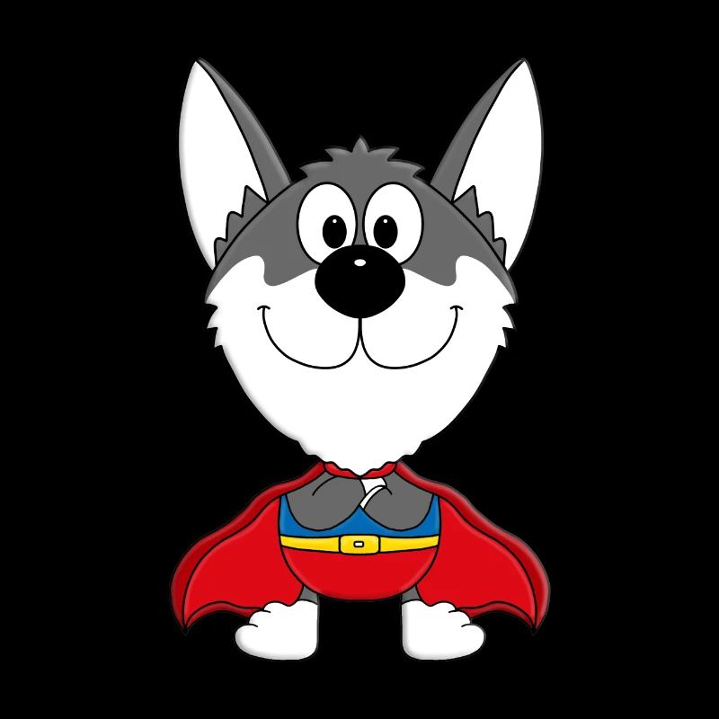 HUSKY - SCHLITTENHUND - SUPERHELD - TIER - HELD