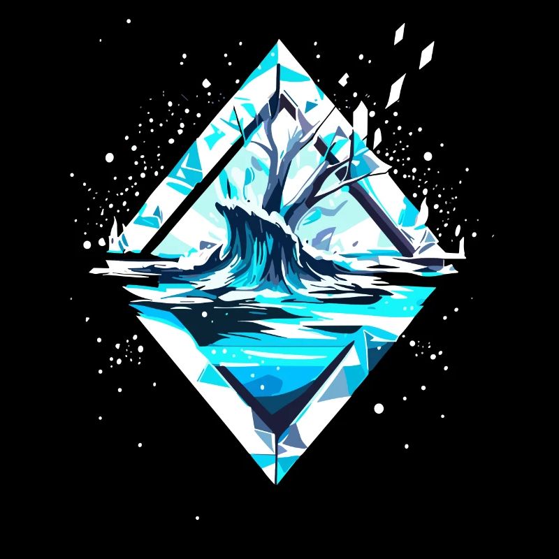 Snow Ice Crystal Winter Landscape