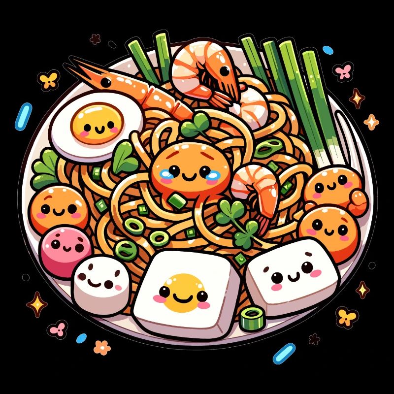 Pad Thai Kawaii Food