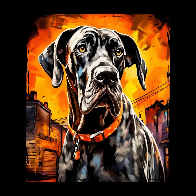 Great Dane Hund Portrait