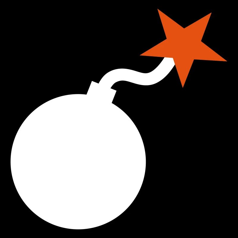 Bomb dynamite star icon shape icon