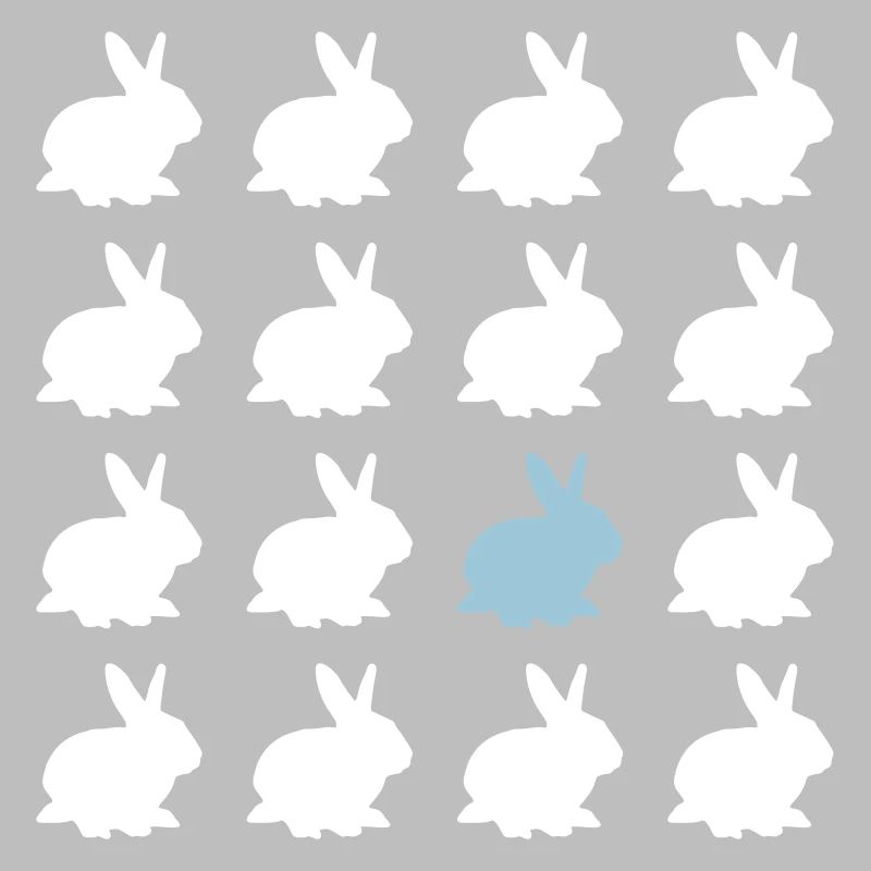 rabbit easter pattern easter