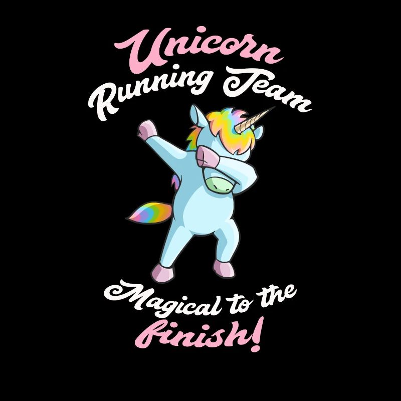 Groupe de course à pied, cadeau de licorne