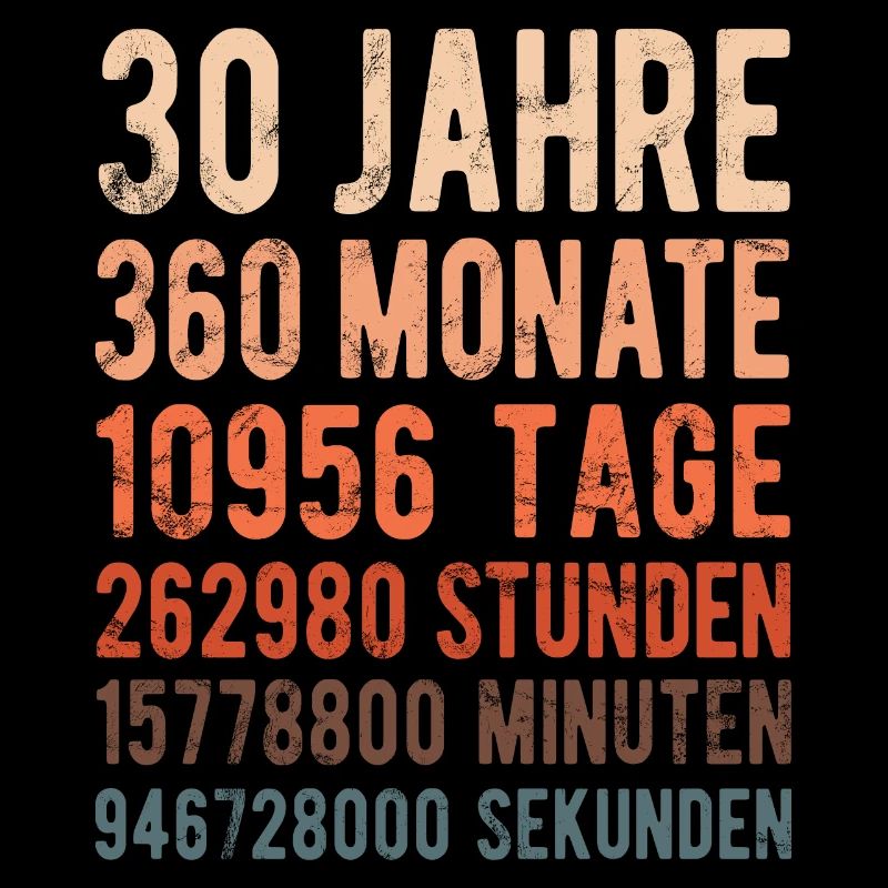 30. Geburtstag - Hochzeitstag, Jubiläum