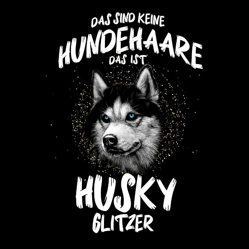 Husky Glitzer Schlittenhund Huskies Geschenk
