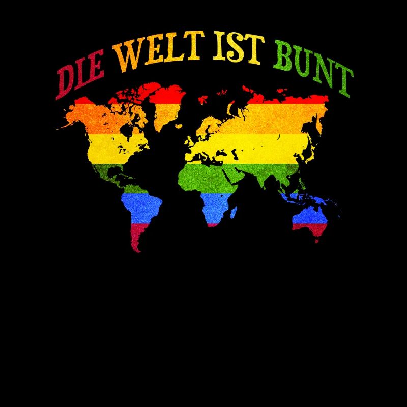 Bunte Welt Regenbogen LGBTQ Gay Pride Geschenk