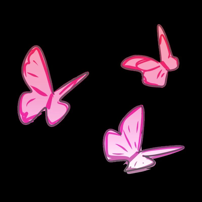 papillons roses papillon motif rose