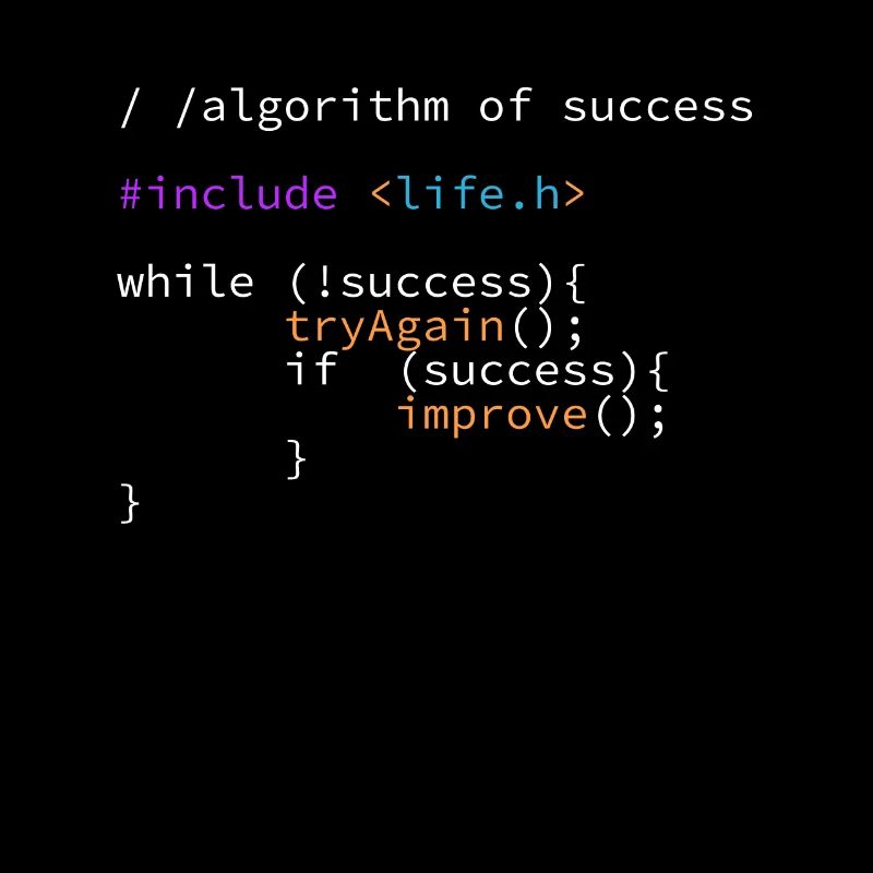 Code de programme algorithme de succès it développeur