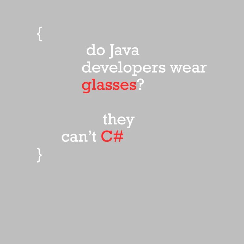 C# Programmer Joke Coder C Sharp