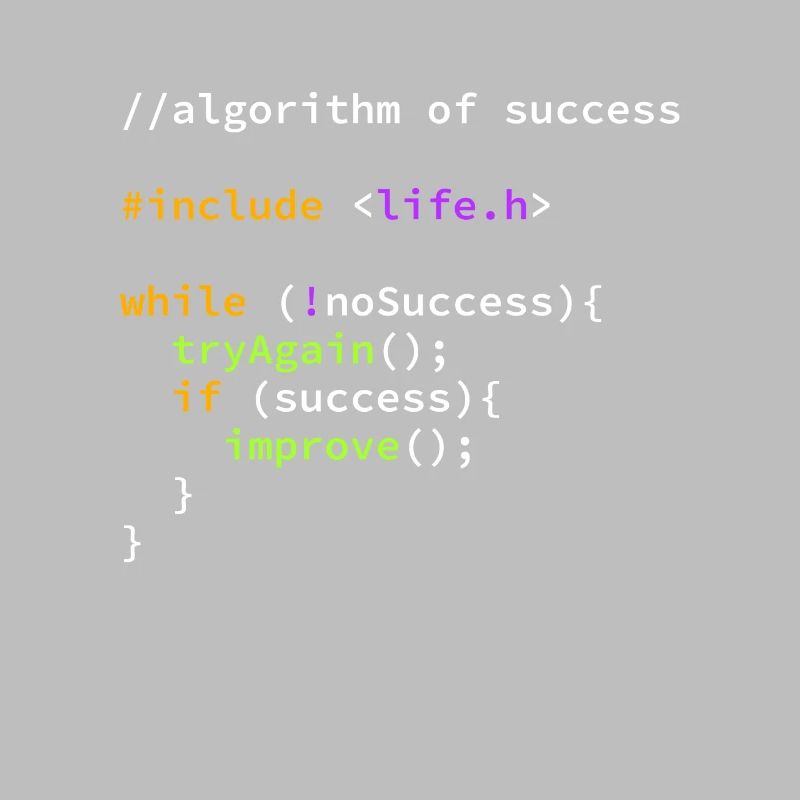 Erfolg erfolgreicher Programmierer Algorithmus