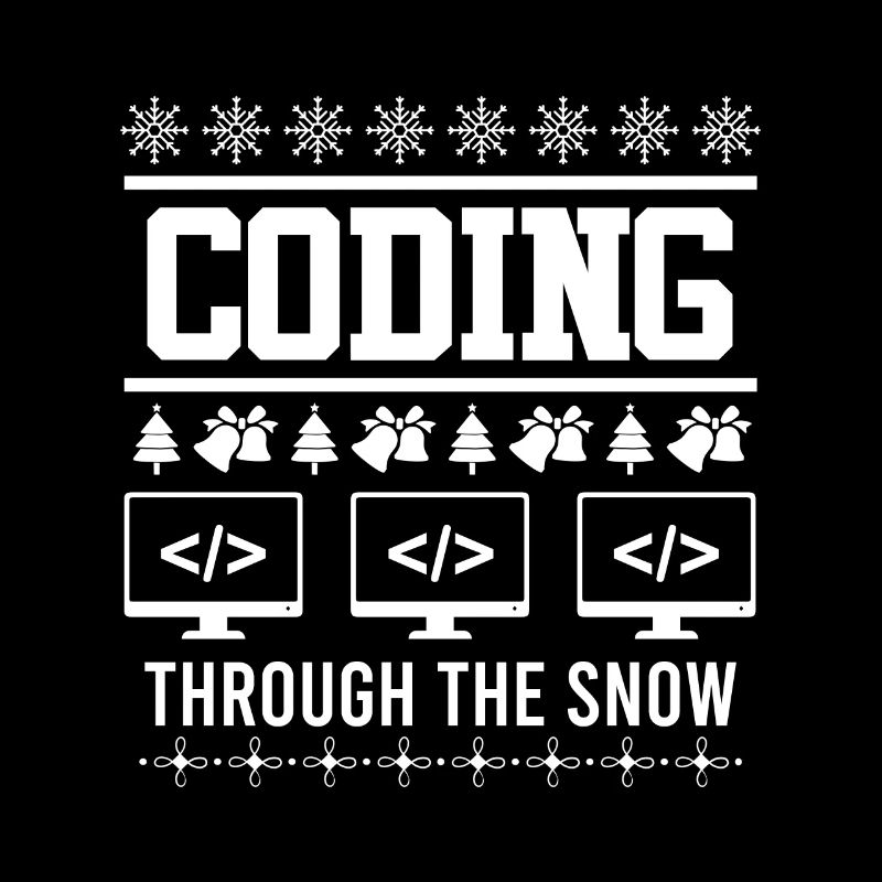 Coder Ugly Christmas Noël Coding through
