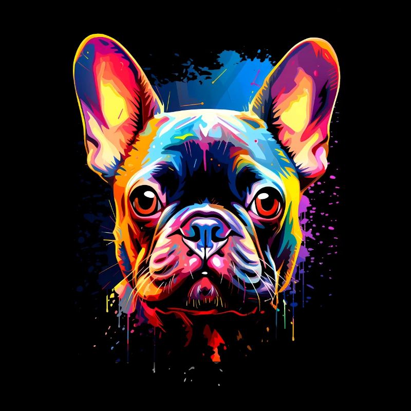 Bouledogue Français Coloré
